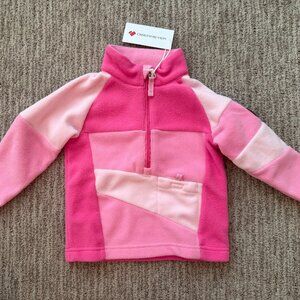 Obermeyer Pink and Light Pink Fleece Pullover Hoodie